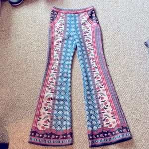 Super Cute Boho Fit & Flare Pants - Sz Large